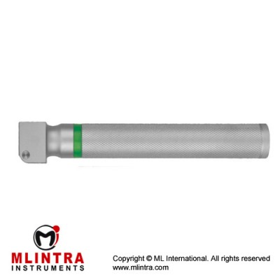 MaxBright™ Fiber Optic Battery Handle Slim Profile - With 2.5 Volts LED Bulb Brass - Chrome Plated,